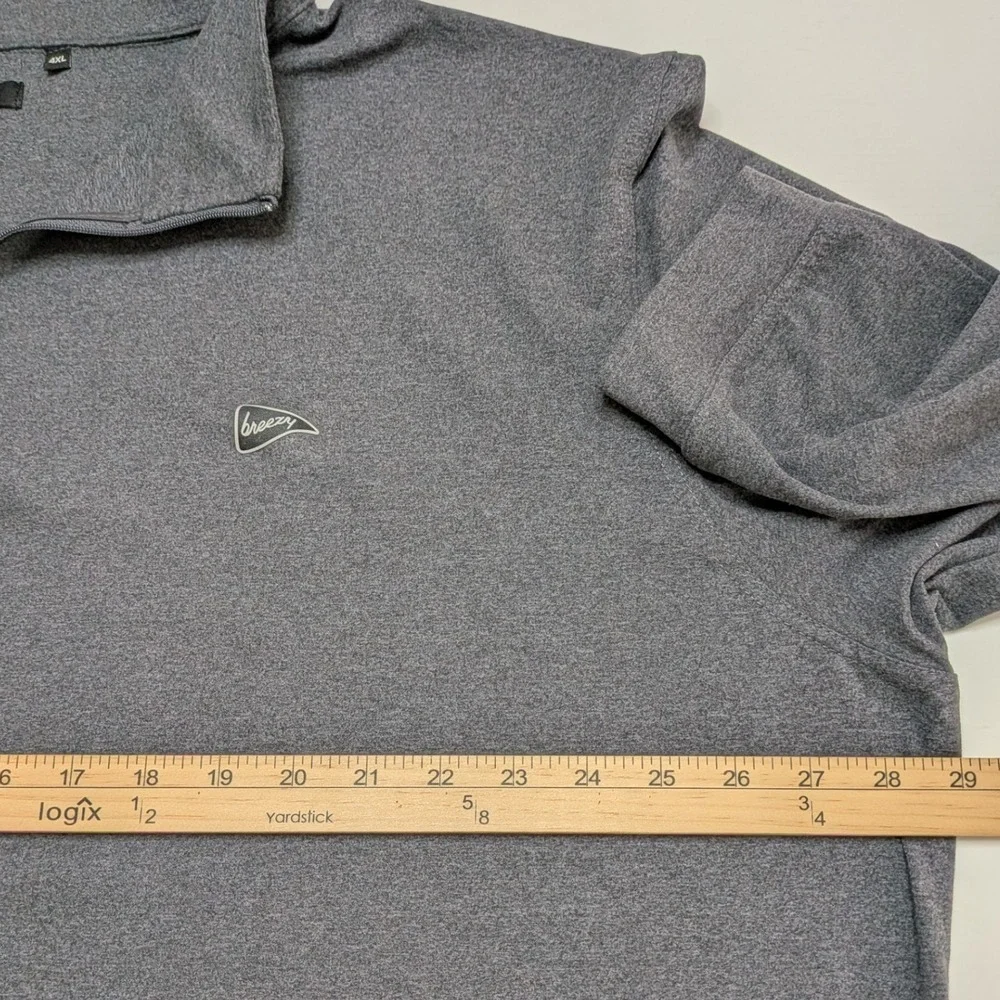 Breezy Gimme Quarter Zip Men's 4XL Dark Gray Golf Performance Bob Does Sports